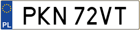 Trailer License Plate